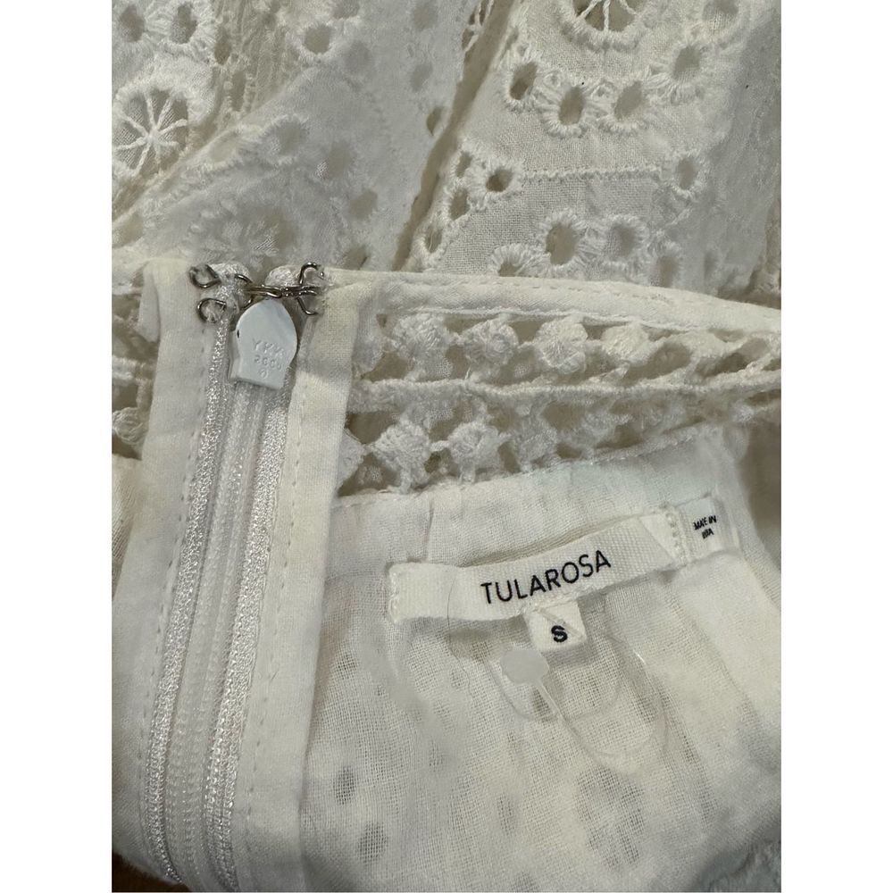 Tularosa Revolve Milk white eyelet lace cutout back Brynn romper sz Small - Picture 6 of 12